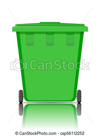 347x470 Realistic Green Recycle Bin For Trash And Garbage With Clipart