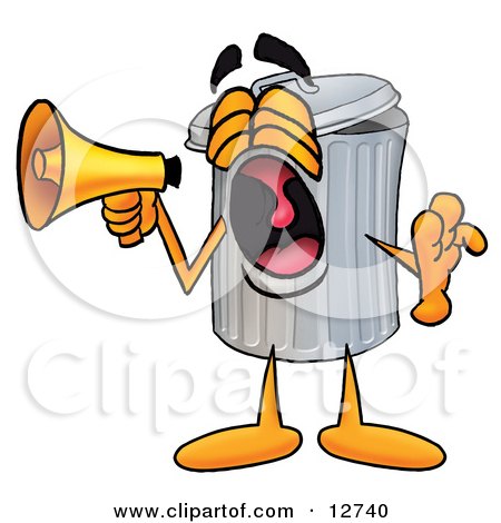 450x470 Royalty Free (Rf) Clipart Of Trash Can Cartoon Characters