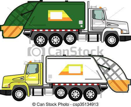 450x369 Garbage Truck Vector Clip Art