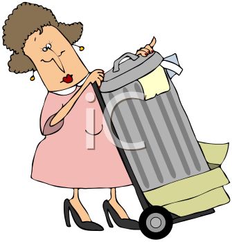 335x350 Lady Taking Out Her Trash