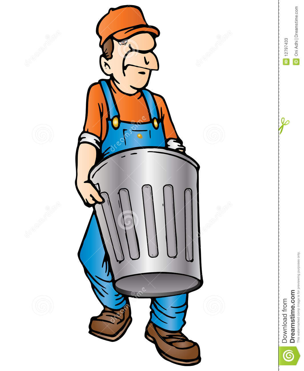 1065x1300 Trash Man Clipart