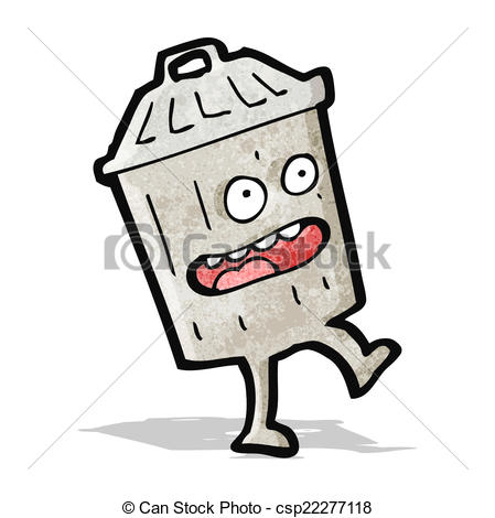 449x470 Cartoon Garbage Can Vector Clip Art