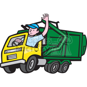 300x300 Garbage Truck Driver Clipart