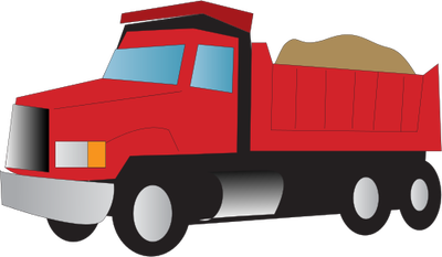 400x233 Red Clipart Dump Truck