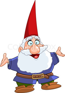 224x320 Garden Gnome With Basket Stock Vector Colourbox