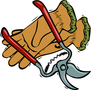 300x296 Gardening Clipart Graphics Of Gardeners And Tools 2