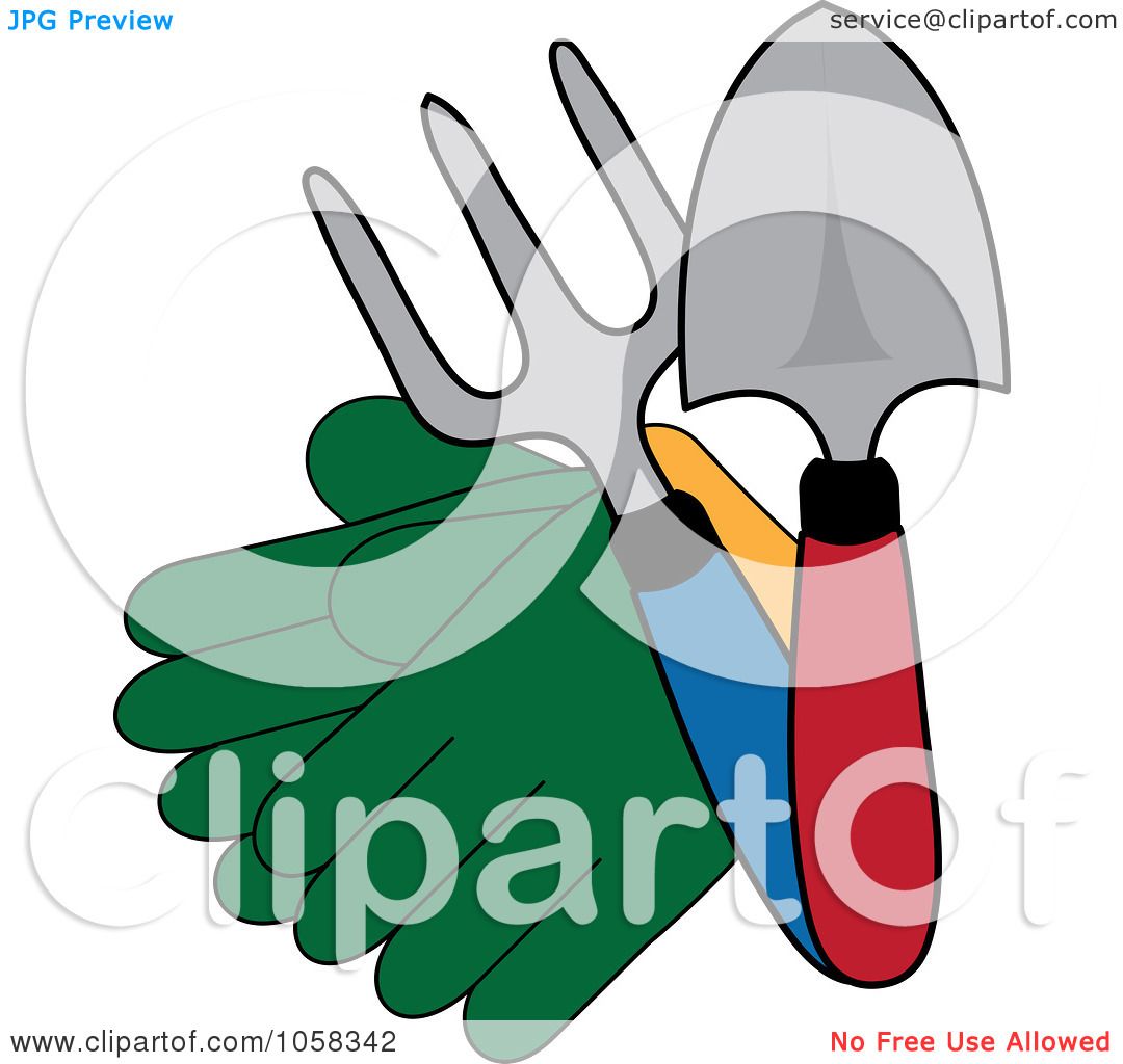 1080x1024 Royalty Free Vector Clip Art Illustration Of A Pair Of Gardening