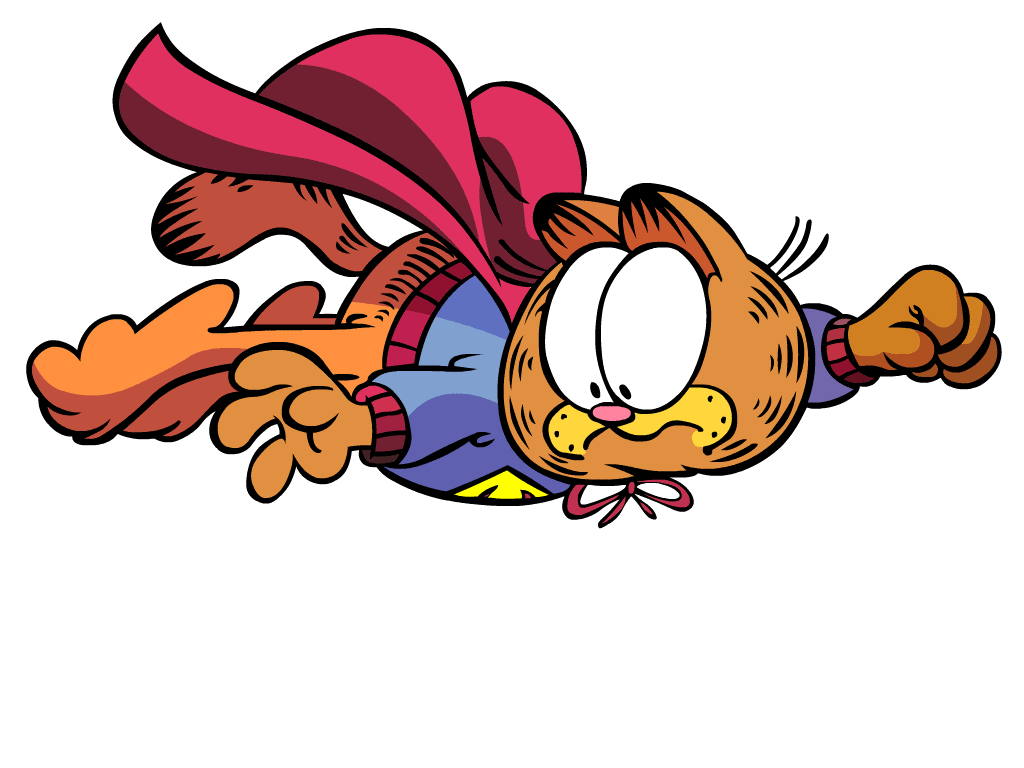 1024x768 Superman Clipart Garfield