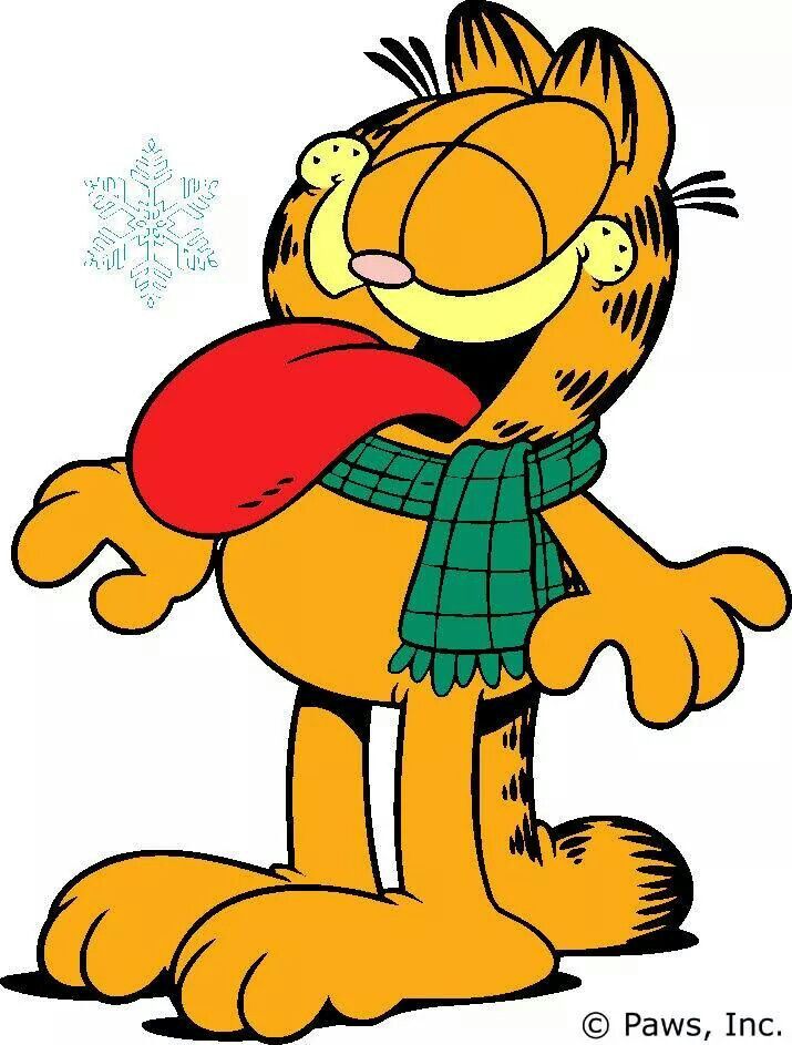 715x943 First Snow! Garfield Snow, Cartoon And Garfield