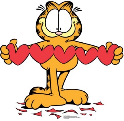410x400 Garfield Valentine Clipart