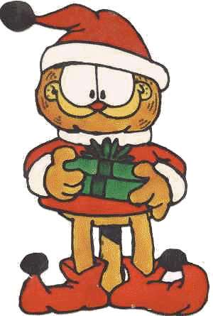 300x445 Garfield Christmas Clipart