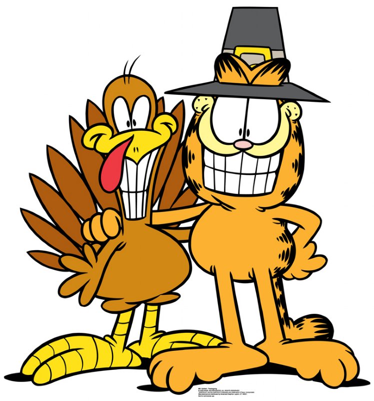748x800 Collection Of Garfield Thanksgiving Clipart High Quality