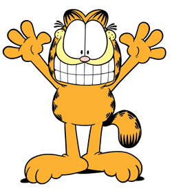 250x280 Clipart Laughing Garfield