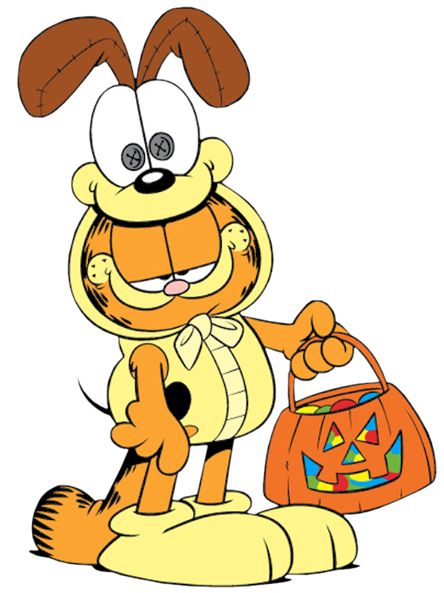 444x593 Halloween Cartoons Halloween Garfield Cartoon Character Clipart