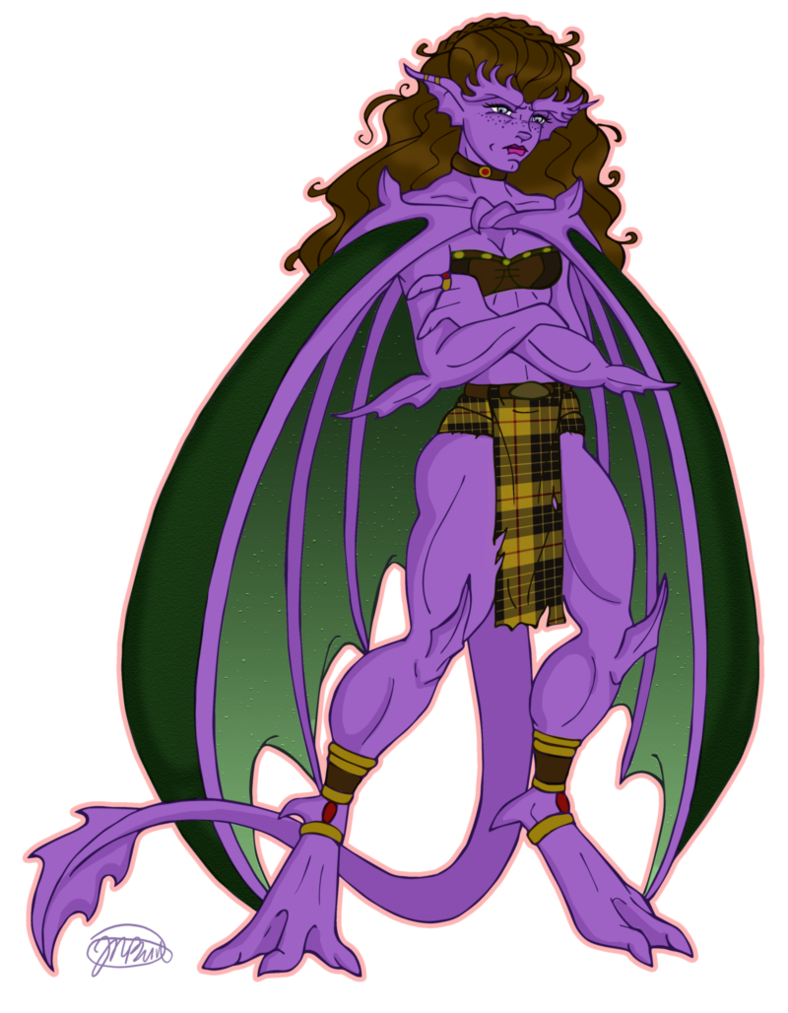 788x1013 Gargoyles Oc Thistle By Nikkibeeshive