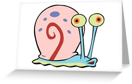 441x283 Spongebob Gary The Snail!! Cute! Greeting Cards By