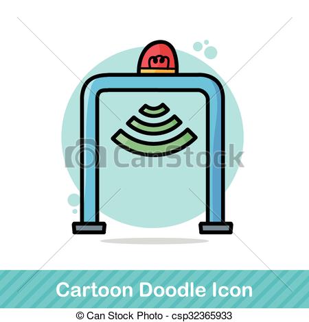 450x470 Security Gate Doodle Vectors