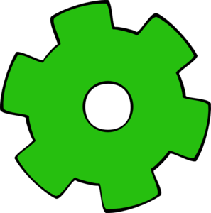 297x300 Green Gear Clip Art Children's Ministry Clip Art