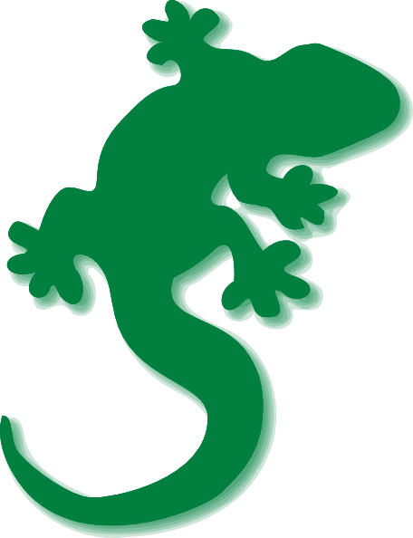 456x594 Gecko Clip Art