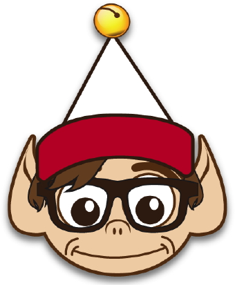 340x413 Geek Elf With Glasses Clip Art