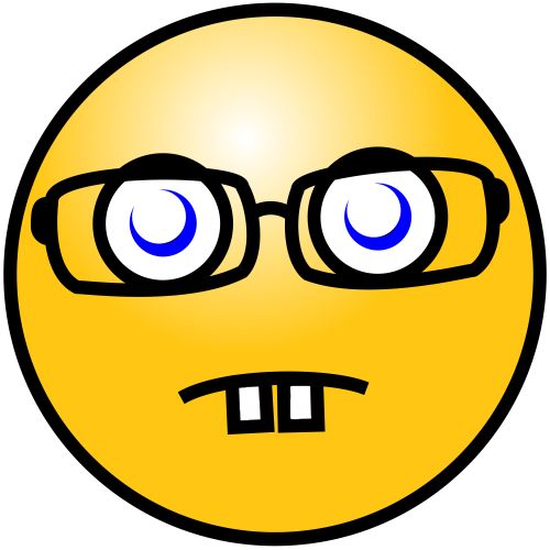 500x500 Smiley Geek Clip Art Download