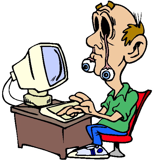 490x511 Free Character Art Computer Nerd Clipart