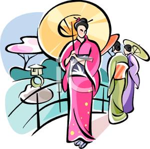 300x297 Geisha Clipart Cartoon