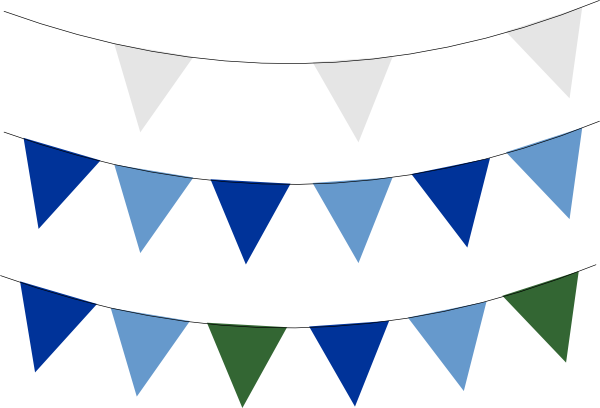 600x408 Bunting Clipart Transparent