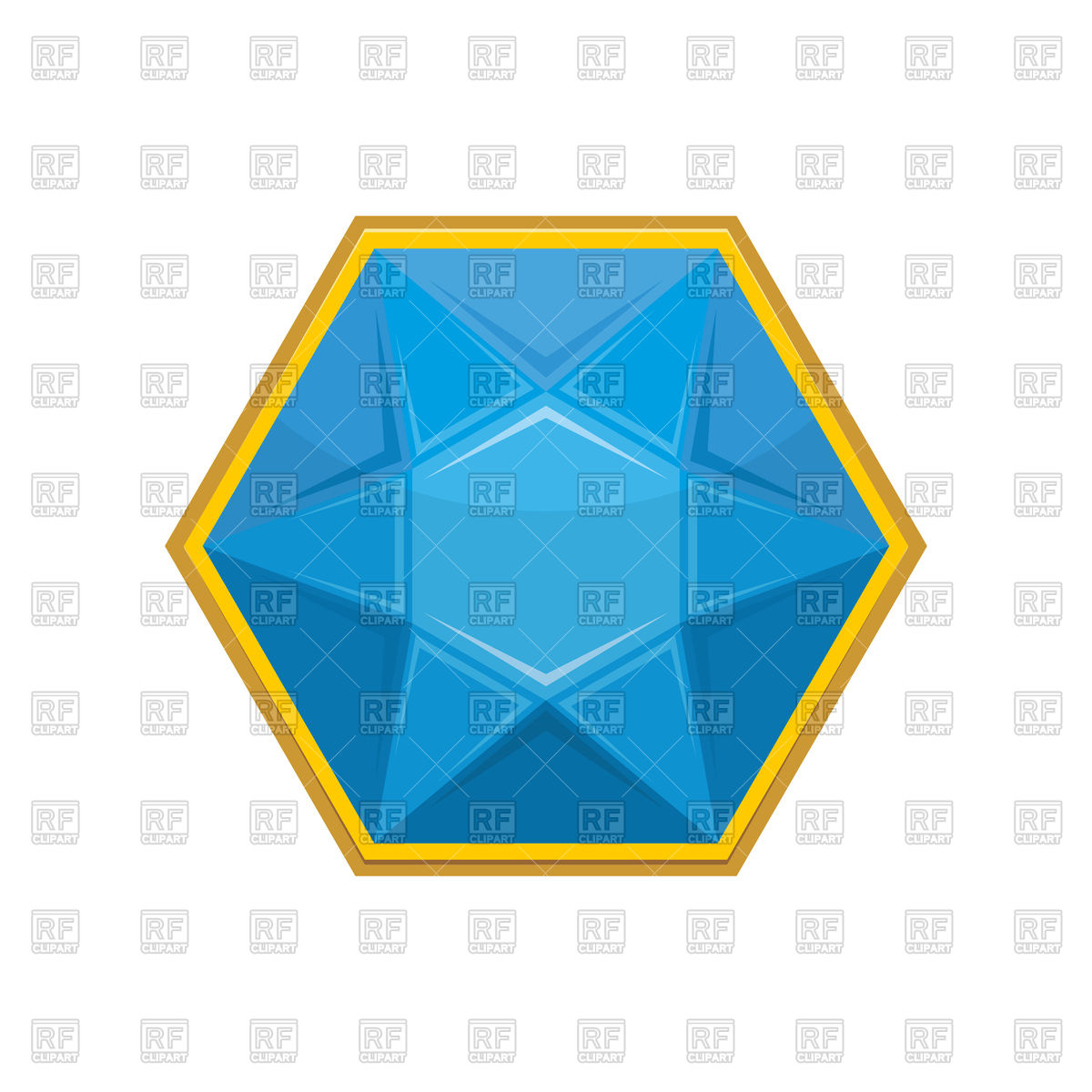 1200x1200 Topaz Gemstone Isolated Royalty Free Vector Clip Art Image