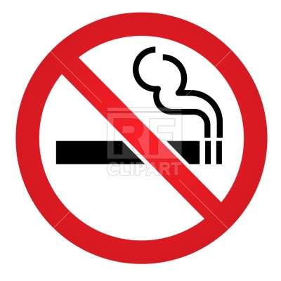 400x400 Generic No Smoking Sign Royalty Free Vector Clip Art Image