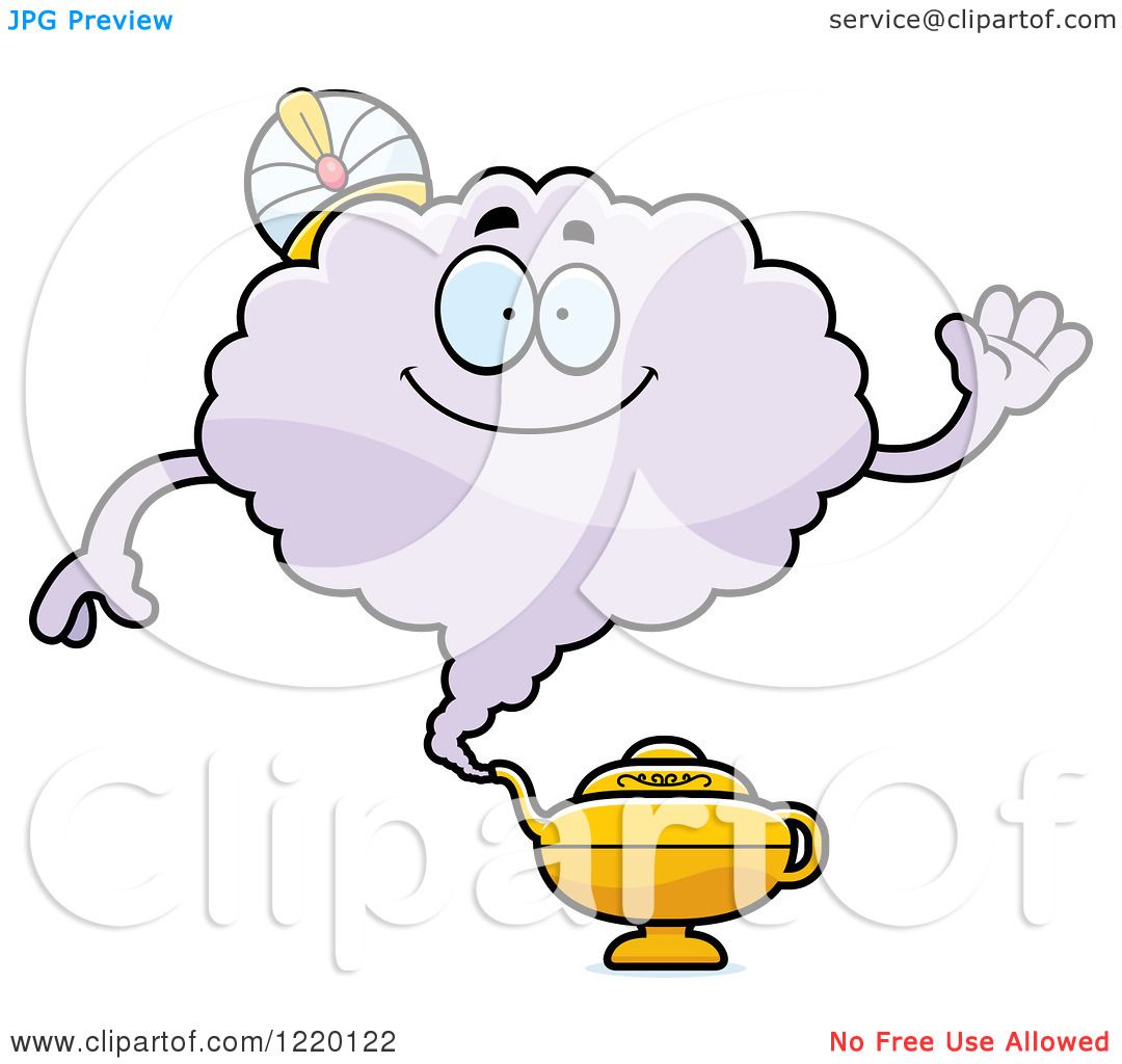 1080x1024 Clipart Of A Friendly Waving Magic Genie Mascot