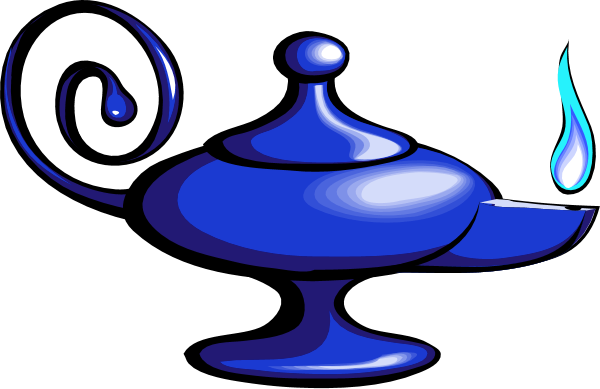 600x389 Magic Lamp Clip Art