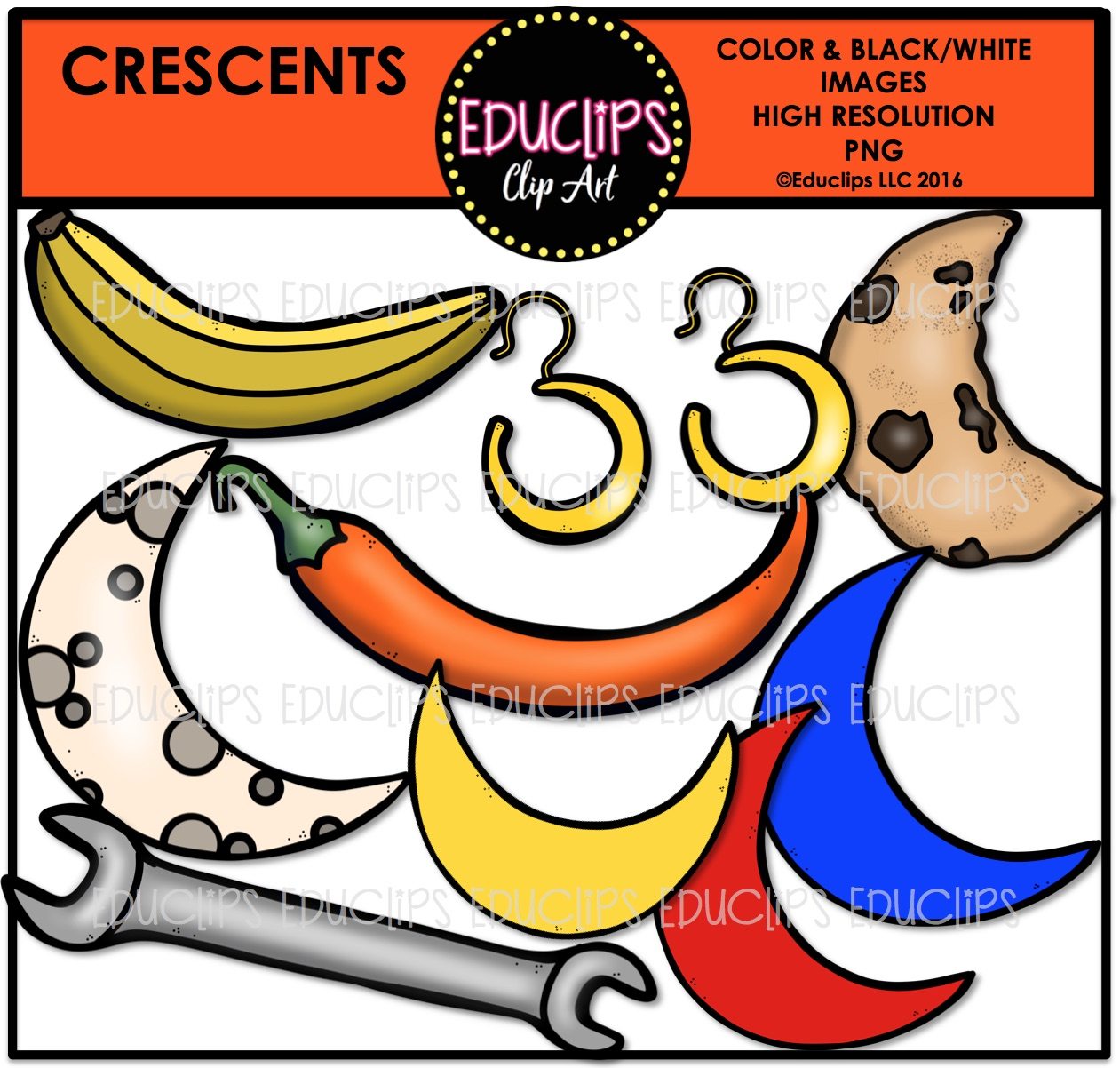 1261x1202 2d Real World Shapes Clip Art Mega Bundle (Color And Bampw