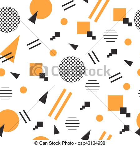 450x470 Minimalist Pattern With Geometric Shapes. Modern Background