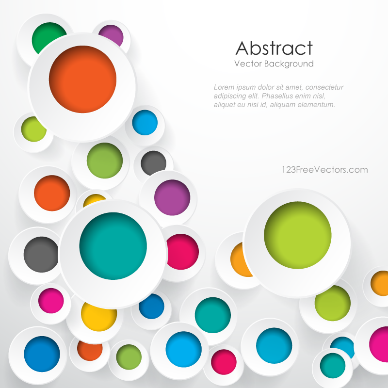 800x800 Colorful Geometric Circle Designs Background Image Download Free