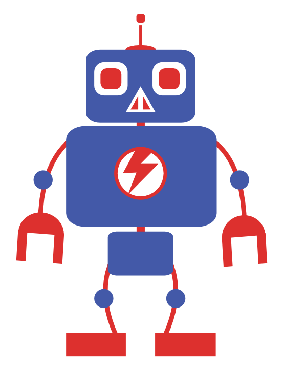 555x718 Clip Art Robo 2 Geometry Poster