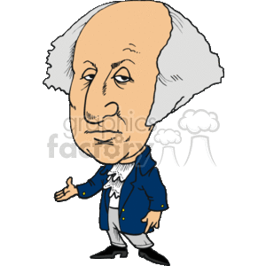 300x300 Royalty Free George Washington 157923 Vector Clip Art Image