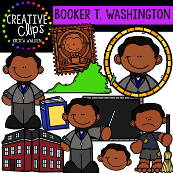 350x350 Booker T. Washington Clipart {Creative Clips Clipart} Tpt