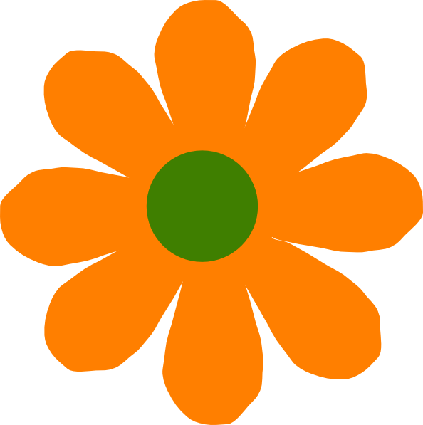594x597 Daisy Clipart Orange Flower