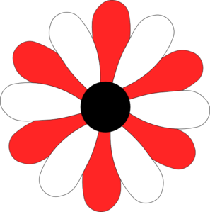 297x299 Red And White Gerber Daisy Clip Art