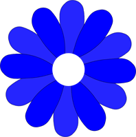 198x199 Blue Gerbera Daisy Png, Svg Clip Art For Web
