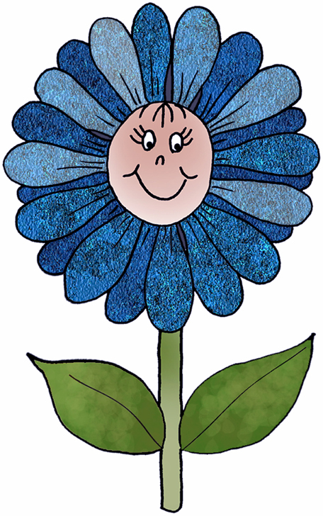 456x728 Colorful Dot Daisy Clip Art
