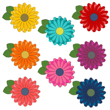 350x350 Summersale Gerber Daisy Clip Art By Sneaking Into Second Tpt