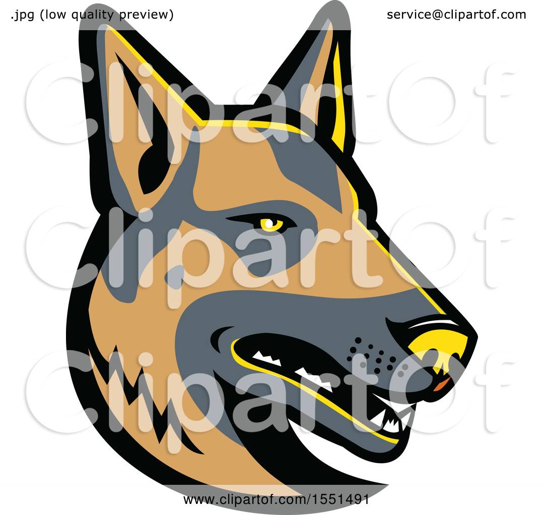 1080x1024 Clipart Of A German Shepherd Dog Mascot Head