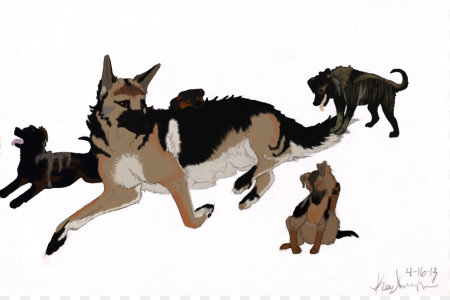900x600 German Shepherd Dog Breed Puppy Clip Art