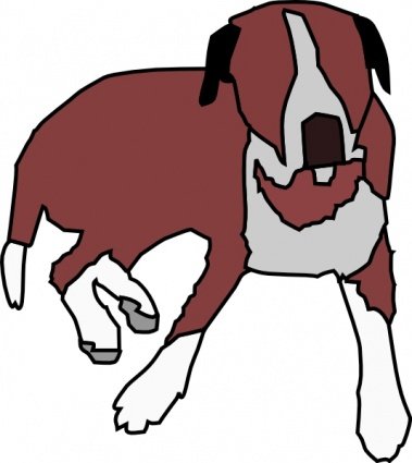 379x425 Free Dog Sitting Clipart And Vector Graphics