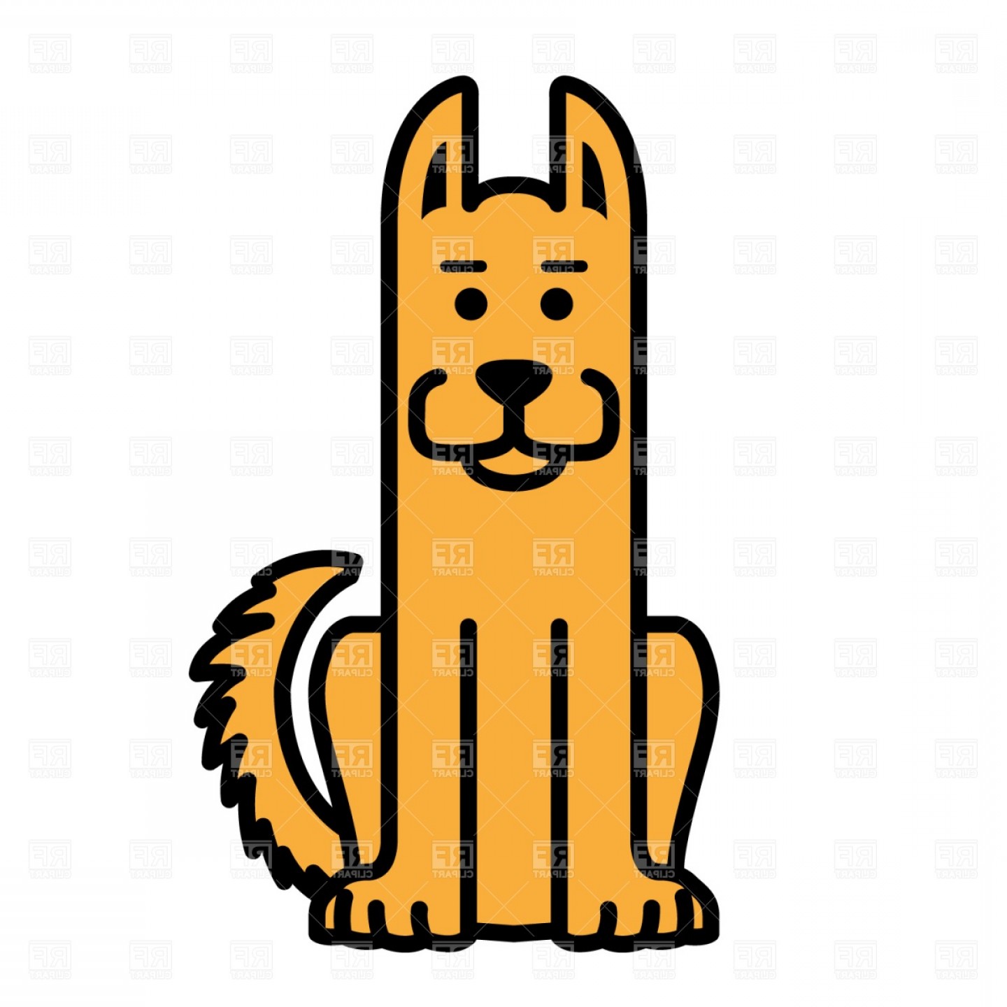 1440x1440 Vector Clip Art Of Dogs Shopatcloth