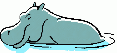 491x222 Hippopotamus Clipart Purple Hippo