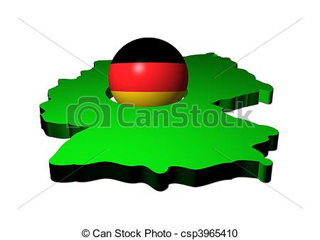 450x338 German Flag Sphere With Map Of Germany Illustration Stock
