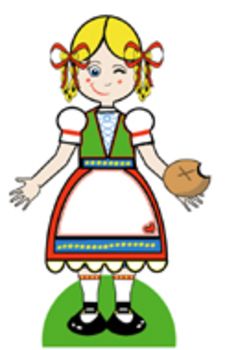 225x350 Clip Art Of Girl Intended For Use In Worksheets And Powerpoint